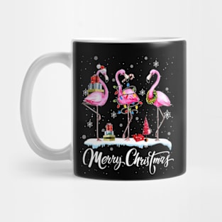 Merry Christmas Flamingo Mug